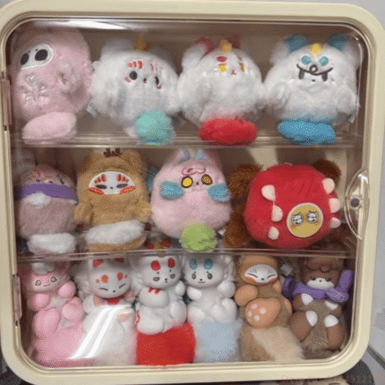 Fabulous Beasts Fluffy Ball Series Anime Figure Blind Box Keychain Gift