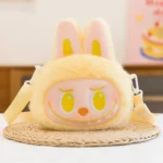Labubu Plush Shoulder Yellow Bag – Big Into Energy Series